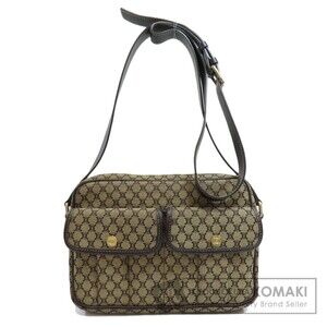 Celine Paris Macadam Shoulder Bag Canvas